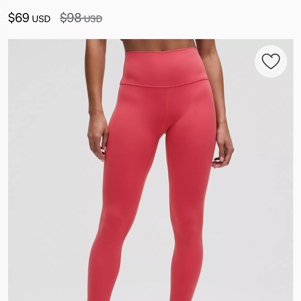 lululemon athletica Coral Leggings